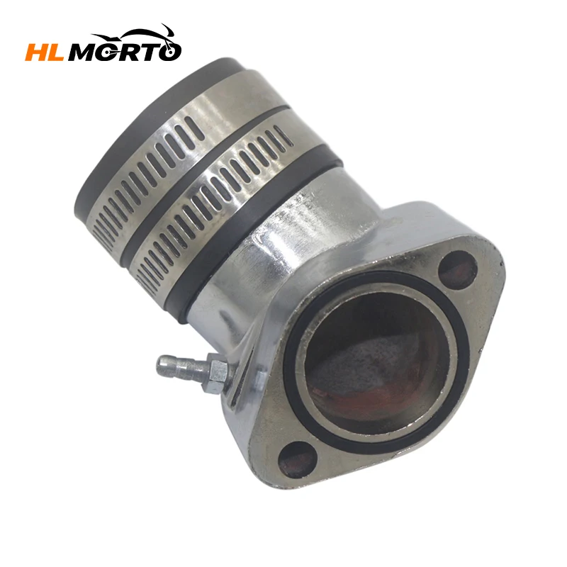 Aluminum Racing Intake Manifold inlet valve interface For GY6 150cc Chinese Scooter Go Kart