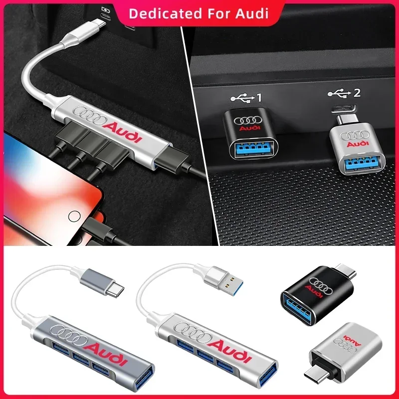 Тип-C USB-USB-адаптер преобразователь интерфейса зарядки для Audi A4 B5 B6 A3 8P 8V 8L A5 A6 C6 C5 A1 A7