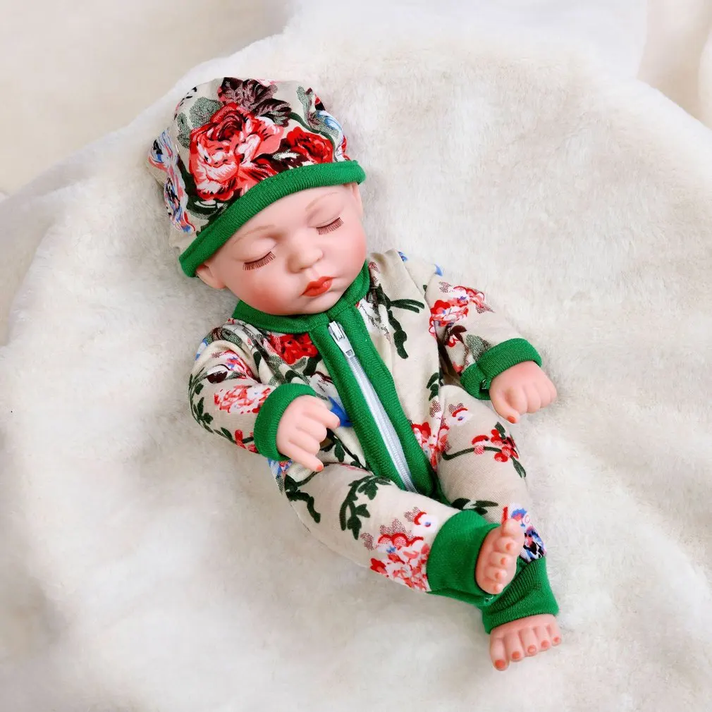 

30cm Doll Soft Newborn Doll Realistic Rebirth Dress Up Simulation Doll Fashionable Durable Children's Playmates Toy