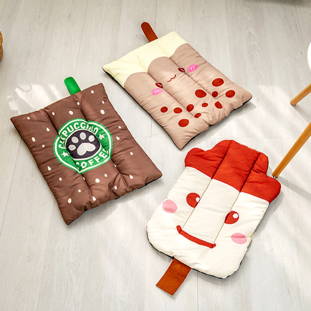 Симпатичный коврик для собаки охлаждающие летние подкладки одеяло в форме кошек