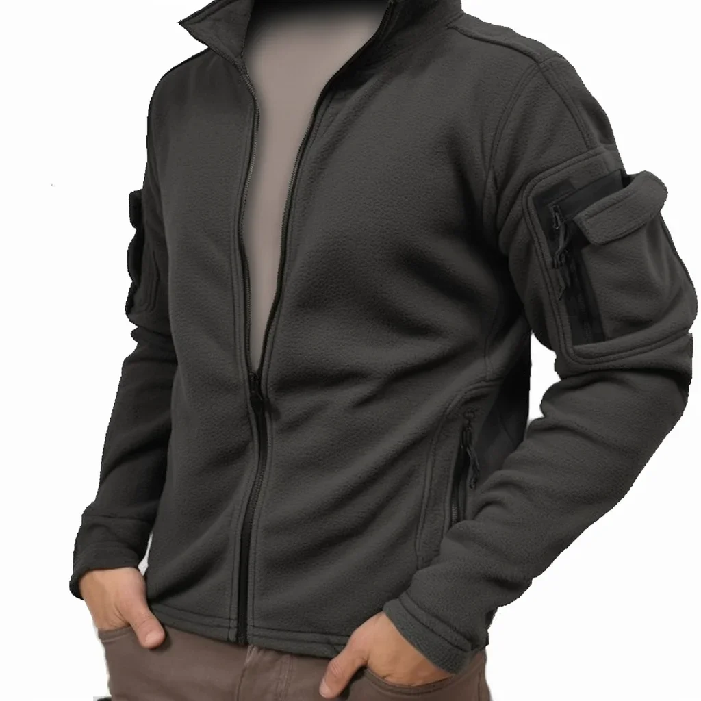

Men's Vintage Fleece Jacket with Mesh Lining