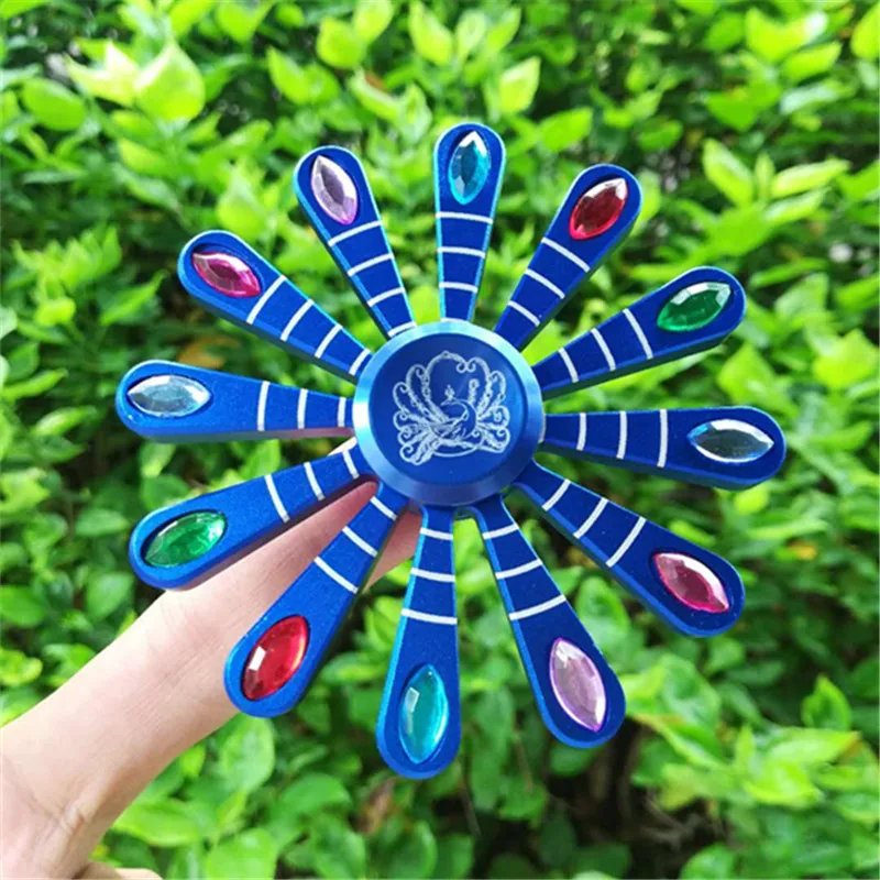 

Fidget Spinner Colorful EDC Hand Spinner Peacock Anti-Anxiety Toy for Spinners Focus Relieves Stress ADHD Finger Spinner