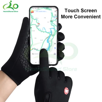 Hot Winter Gloves For Men Women Touchscreen Warm Outdoor Cycling Driving Motorcycle Cold Gloves Windproof Non-Slip Womens Gloves 3