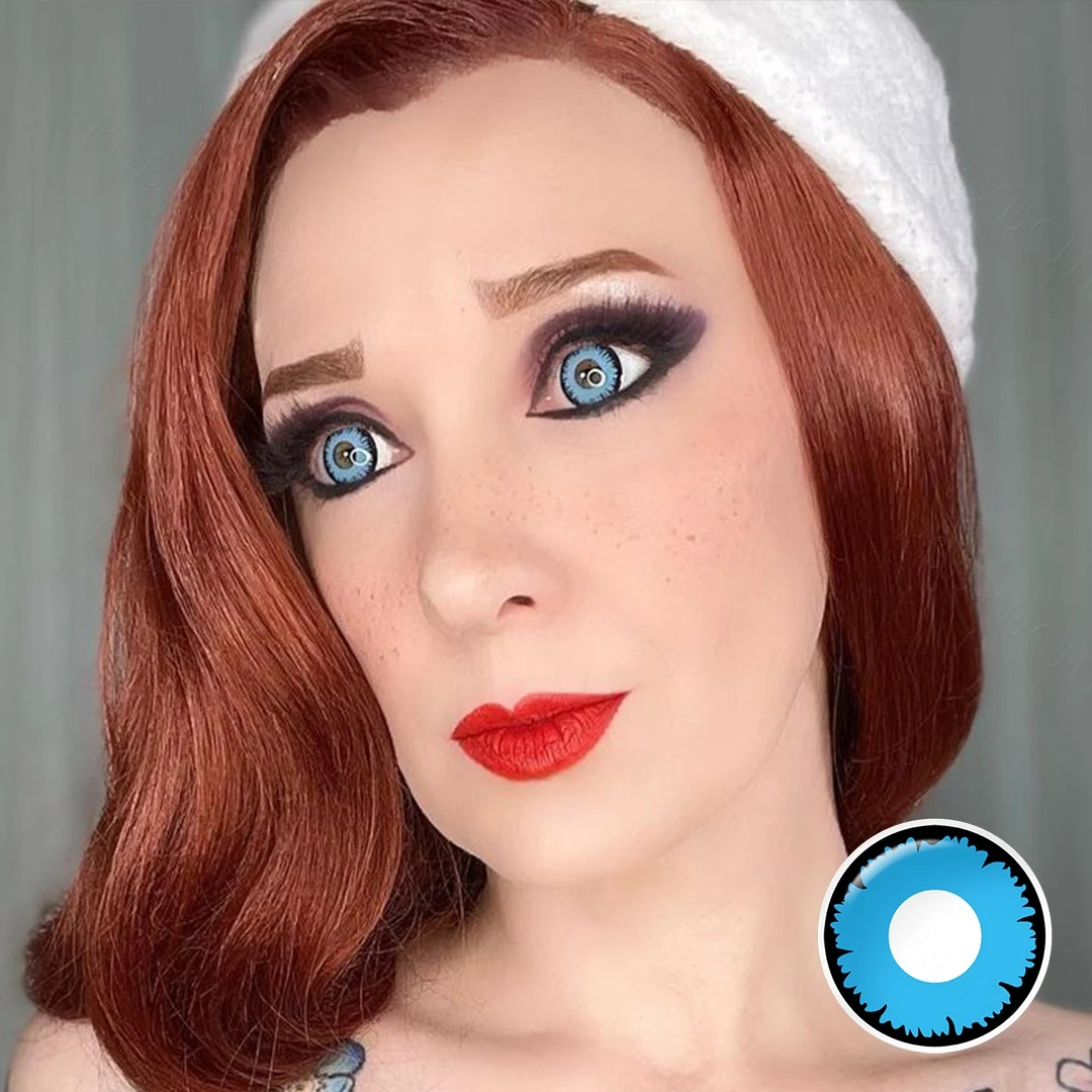 Pseyeche глаза вампира контактные линзы для Хэллоуина 1 пара в форме ящерицы год