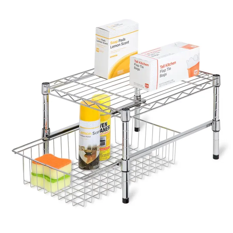

and Utensils Organize and Store Kitchen Essentials with this Efficiently Stackable Cabinet Organizer | Neatly Store and Easily A