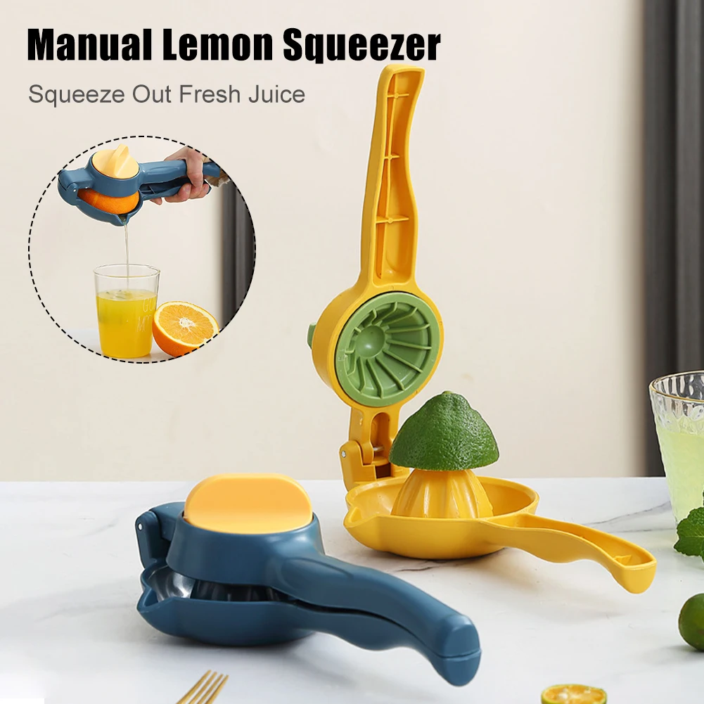 

Manual Lemon Squeezer Citrus Lemon Lime Juicer Press and Rotate Citrus Hand Press with Long Handle More Juice Extraction