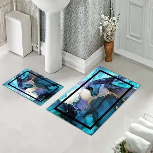 

Коврик для ванной с двумя сиденьями для унитаза, с нескользящей нижней частью