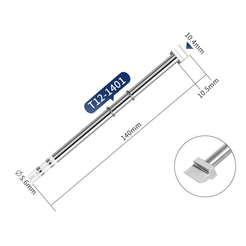 

1401/1402/1403/1404/1405/1406 T12 Паяльное жало Лопата/долото/поцета 6C-12CДля нагревательного элемента сварочной станции высокой температуры