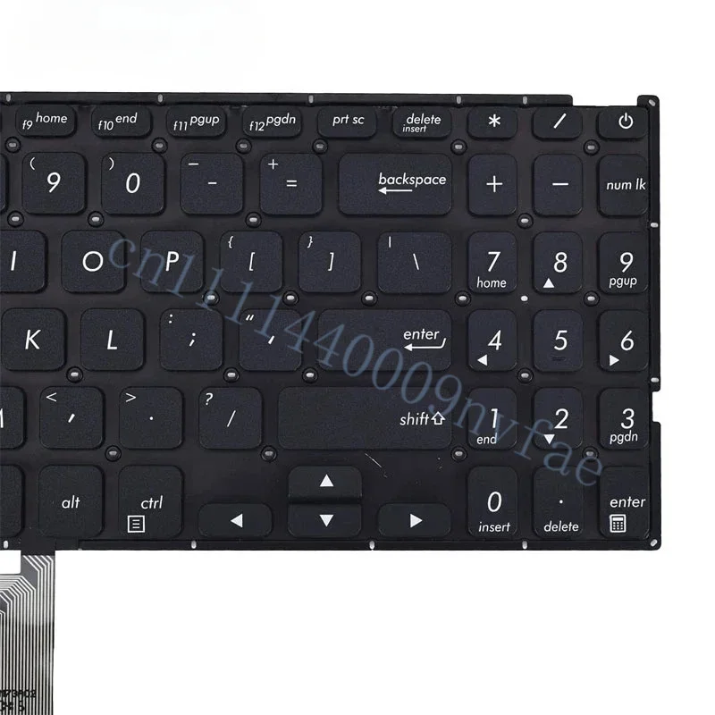 Клавиатура для ноутбука Asus Vivobook 15 F512 F512DA F512JA F512FA F512UA X512 X512FA без подсветки, черная, раскладка US, 0.3 (art.: 3920dcad94f80) - 3920dcad94f80