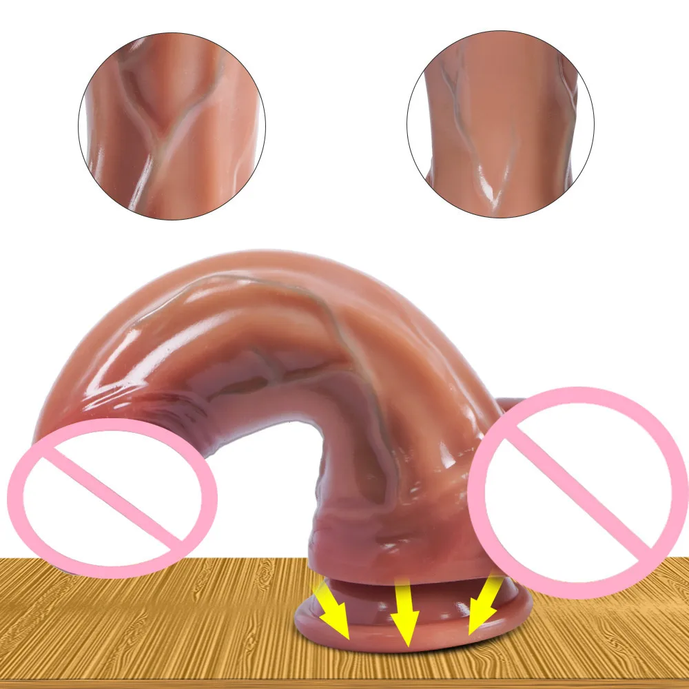 Реалистичный фаллоимитатор с присоской