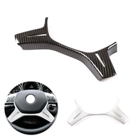 for mercedes benz c class w204 2011 2012 2013 car interior steering wheel panel frame carbon fiber texture cover decor