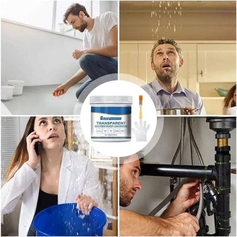 Водонепроницаемый Анти-утечки агент анти-утечки прозрачный клей