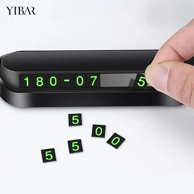 

Car Styling Temporary Parking Card Phone Number Card Plate Telephone Number Car Park Stop In Car-styling Automobile Accessories