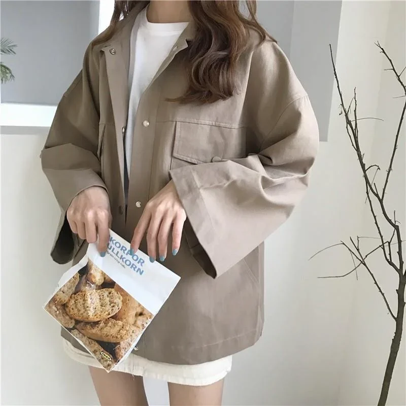 Куртки женские однотонные офисные популярные универсальные индивидуальные