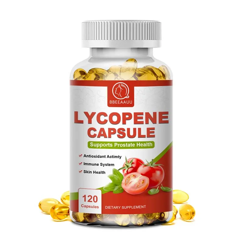 

BBEEAAUU Lycopene Capsules Prostate Treatment Capsule Prostatitis Sperm Quality Supplements Booster Enlarged Prostate Cure