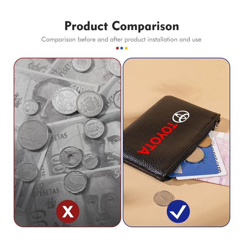 Автомобильный ретро-кошелек портативный держатель для кредитных карт кошелек на