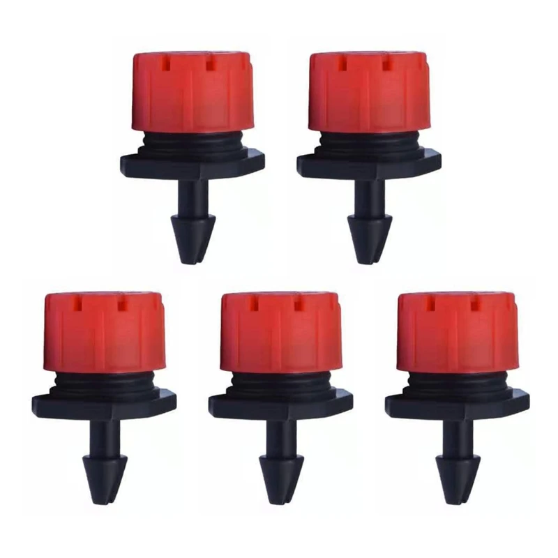 

J2FB 5pcs Micro Flow Dripper Drip Head 1/4 Inch Hose Garden Irrigation Misting