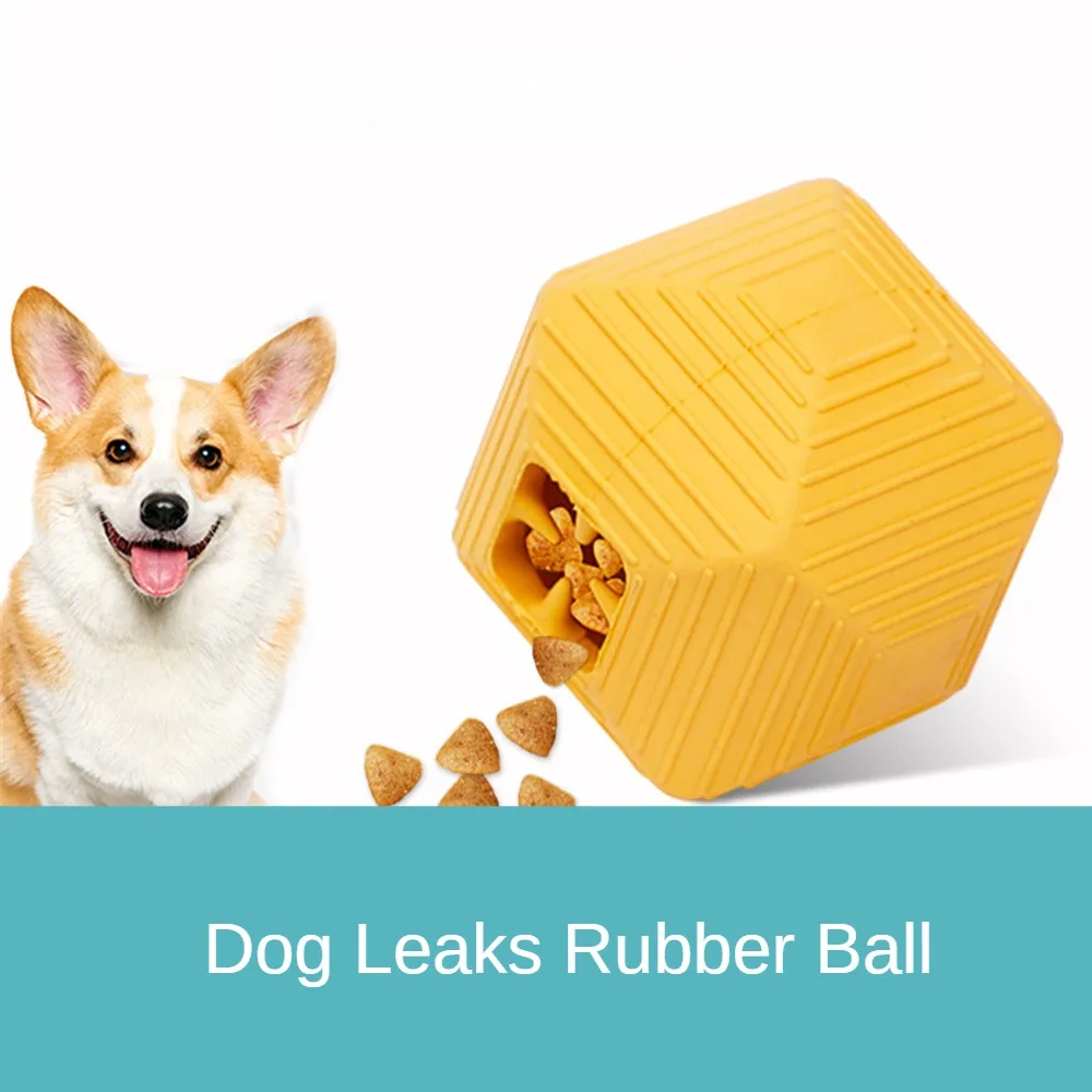 

Spill Food Ball Rubber Material Reuse Cleaning The Oral Cavity Developing Dog Intelligence Molar Cleaning Pet Training Ball