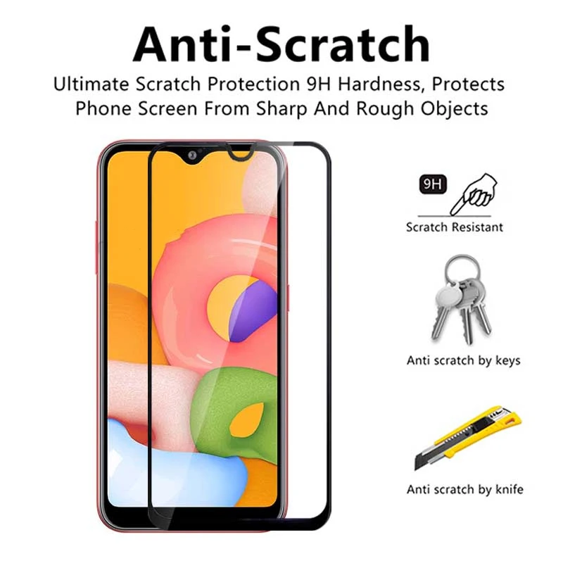 9D Защитное стекло для Samsung Galaxy A01 A11 A21 A31 A41 A51 A71 закаленное M01 M11 M21 M31 M51 защита экрана