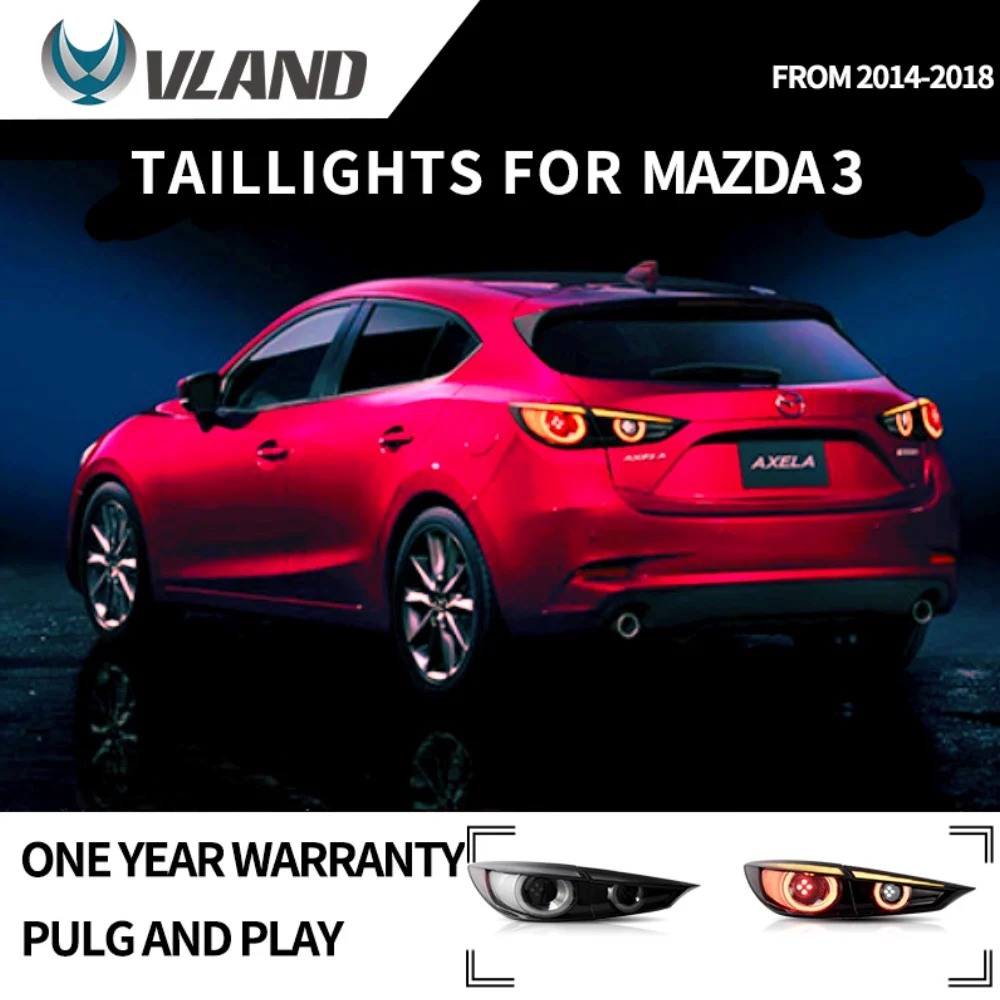 

Задний фонарь в сборе VLAND для MAZDA 3 AXELA, задний фонарь, светодиодный задний фонарь, светодиодный фсветильник, светодиодный стоп светильник сиг...