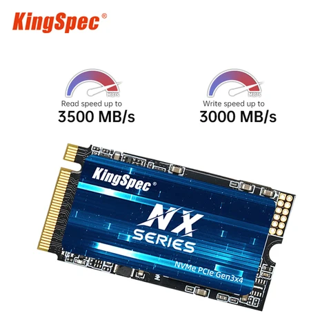Жесткий диск KingSpec SSD M2 128 ГБ 256 ГБ 512 ГБ 1 ТБ NVMe 120g 240g Ssd Nmve PCIe, твердотельный диск PCI-e 2242 SSd для ноутбука и настольного компьютера