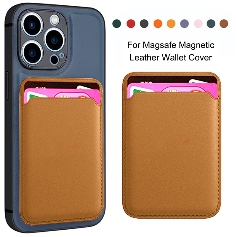 Роскошный Магнитный кожаный кошелек Magsafe для iPhone 14 13 11 12 Pro MAX Mini XS X чехол с