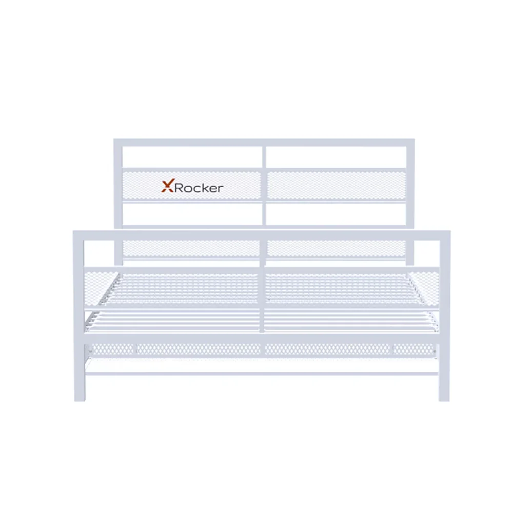 

X Rocker Basecamp Modern Full Video Metal Gaming Bed, White