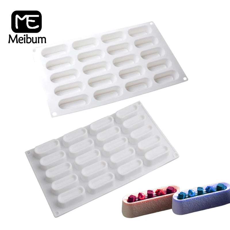 

Форма для пищевого торта с длинными полосками, силиконовая форма для свечи, форма для Мусса с полостью 6/20, инструмент для выпечки, кухонная п...