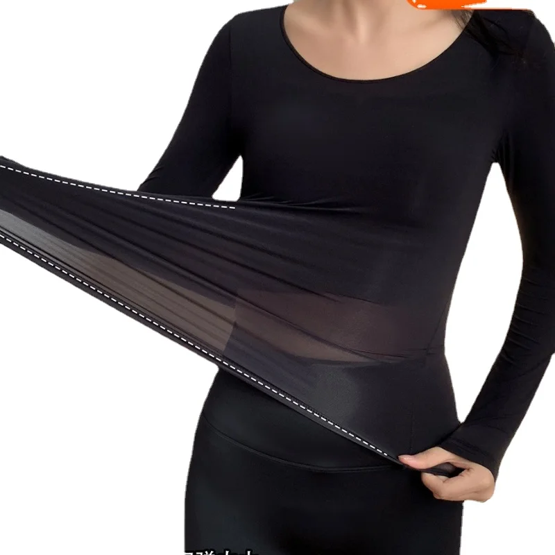 Women's Home Thermal Underwear Autumn Winter Blouse Female Antistatic Tights Hyaluronic Acid Warm House High-elastic Clothes