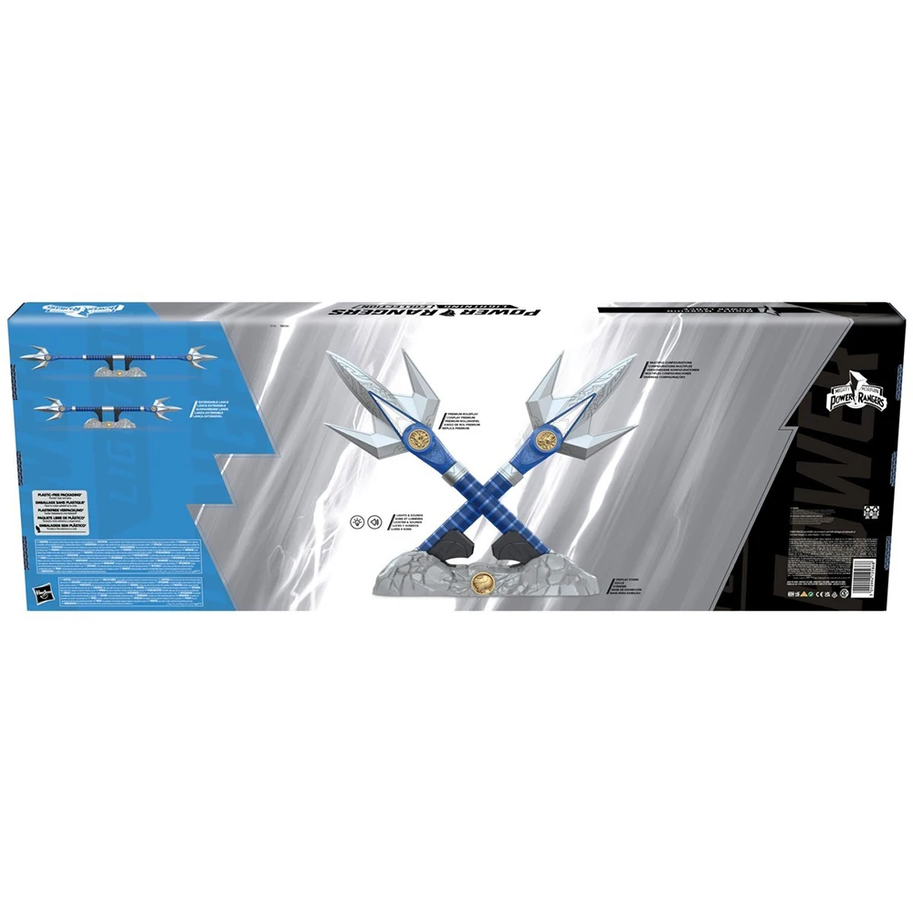 Фото [В наличии] Hasbro Power Rangers Lightning Collection Mighty Morphin Blue Ranger Power Lance Хорошая оригинальная модель игрушки для косплея №2
