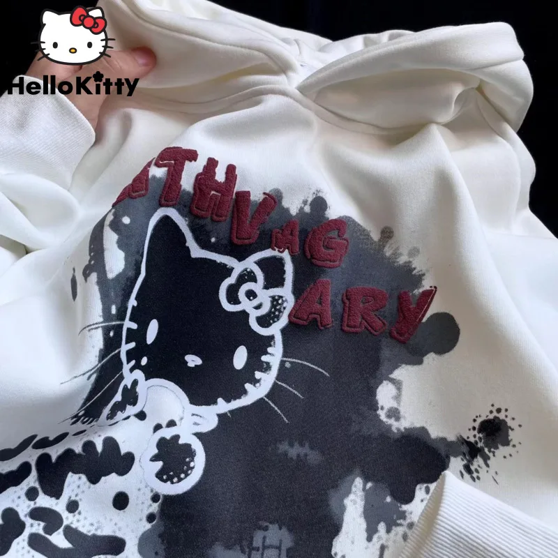 Женская осенне-зимняя Свободная Повседневная Толстовка в стиле оверсайз