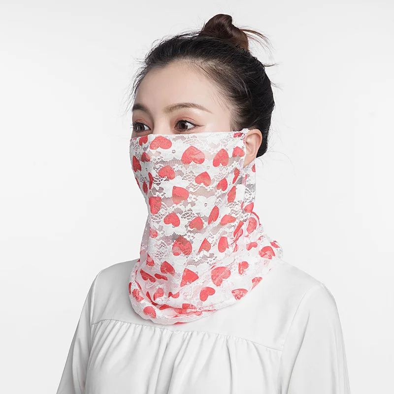 

Foulard Bandana Floral Print Ladies Shawls Head Wraps Cover for Women Summer Face Scarf Thin Sunscreen Ring Neck Scarves