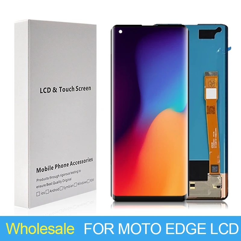 

Free Shipping 6.4 Inch XT2063 Display For Moto Edge Lcd Touch Panel Glass Screen Digitizer XT2063-3 Assembly With Tools