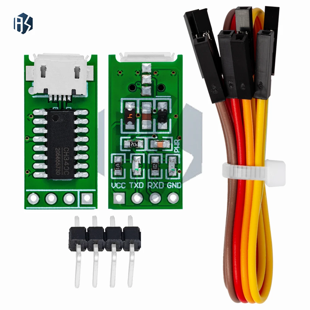 CH340C Micro USB to TTL Последовательный порт ISP Модуль загрузки 5 В3,3 В 500 мА Замените CP2102 CH340G CH340T для STM32 51 с линией DuPont (art.: 3920ccc8d6e22) - 3920ccc8d6e22