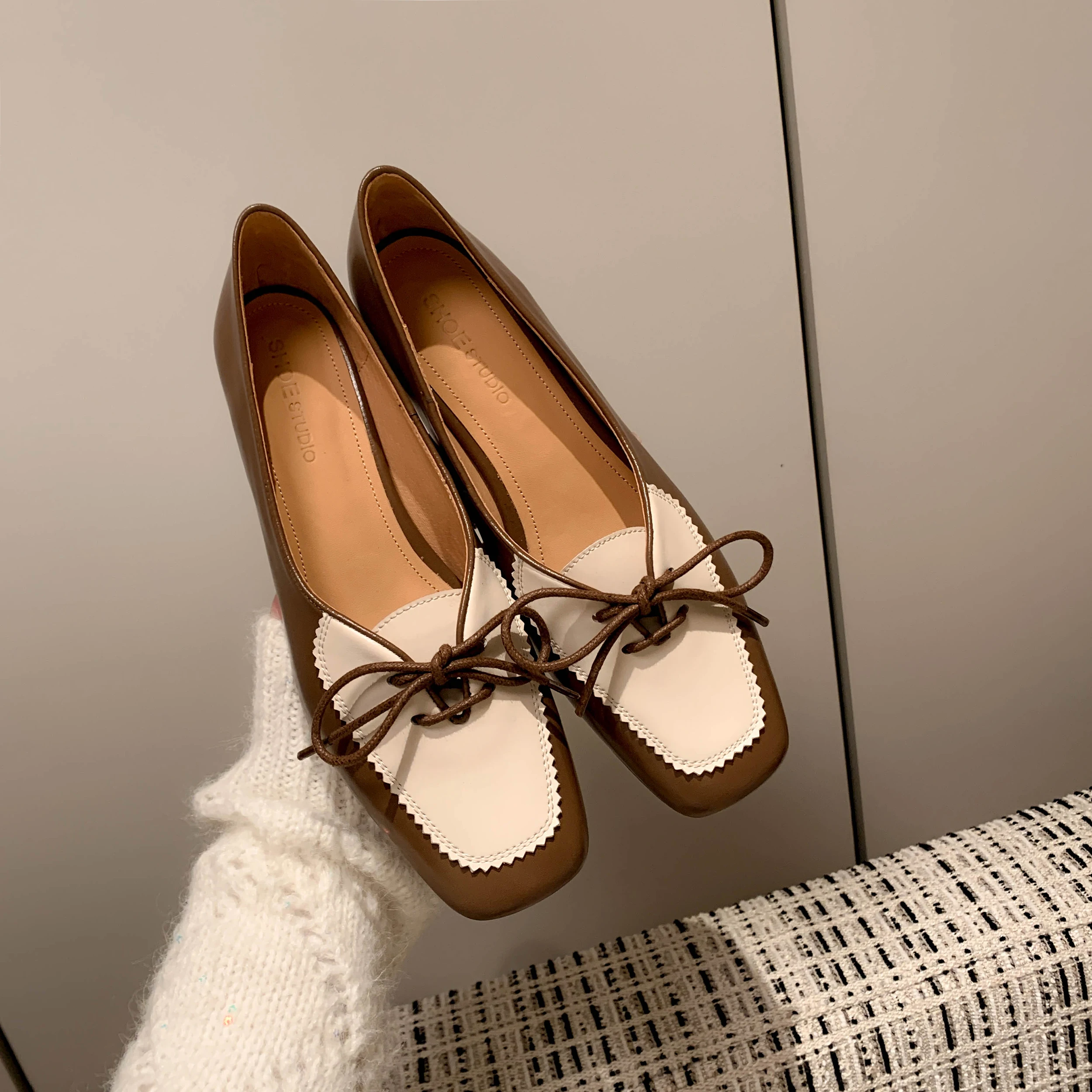 QUTAA/Коллекция 2023 года Сезон весна-лето Женские туфли-лодочки Модные элегантные