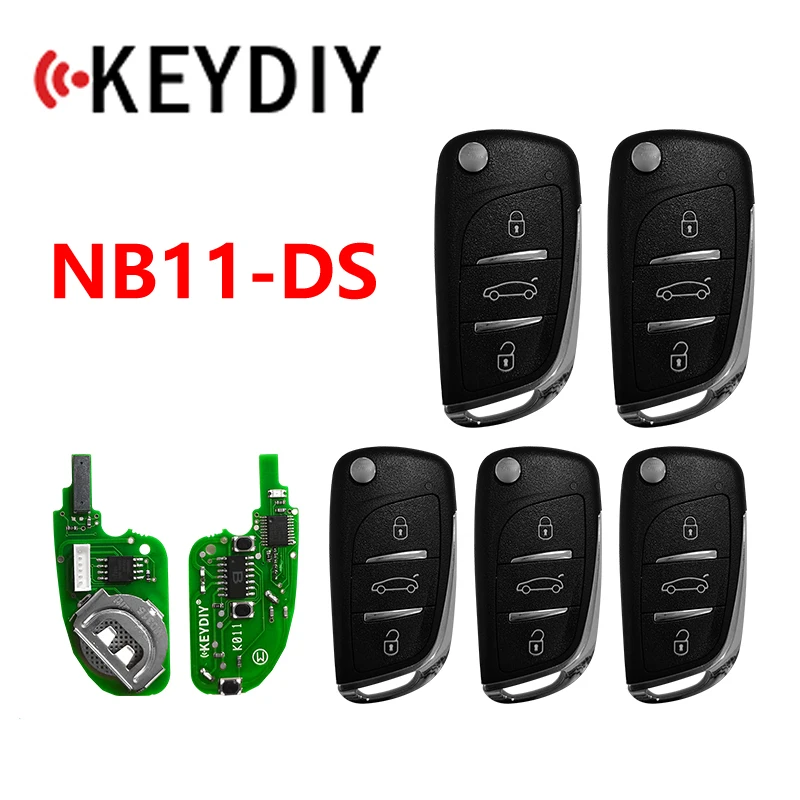 KEYDIY 5 Pcs NB serie NB11-DS 3 pulsanti universale KD chiave remota per KD900/KD900 +/URG200/Mini programmatore chiave KD