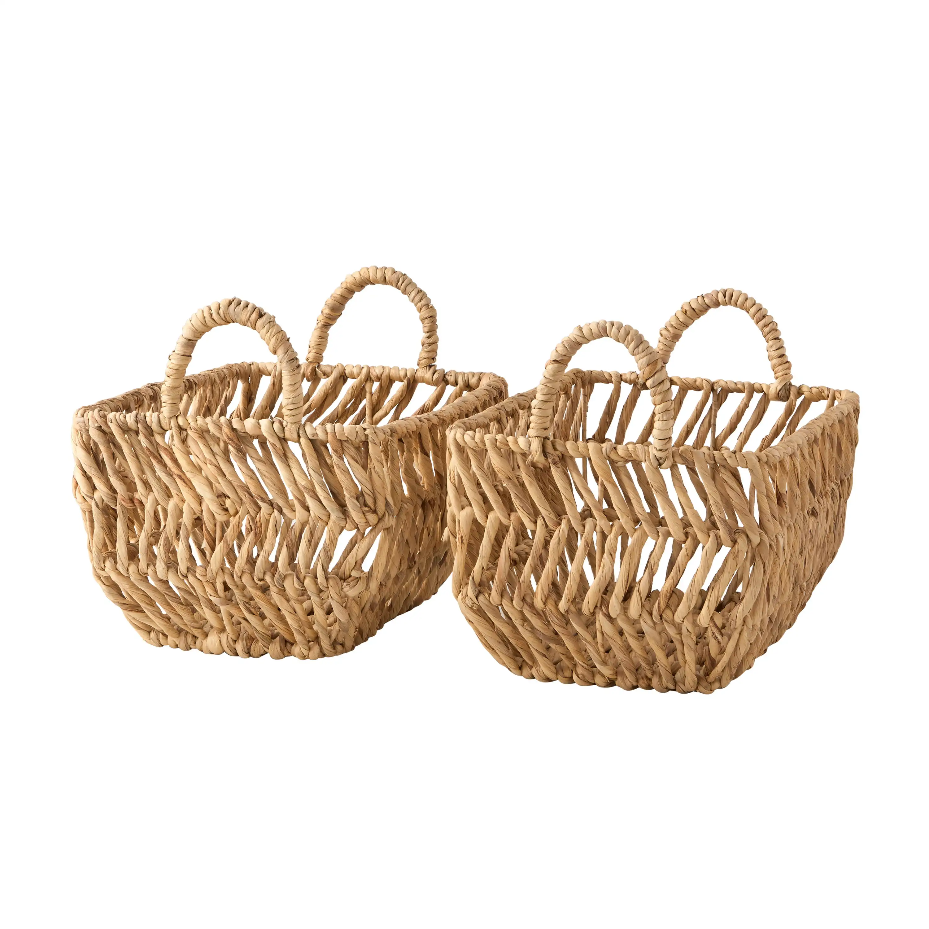

Dave & Jenny Marrs for Better Homes & Gardens Natural Water Hyacinth Baskets, Set of 2