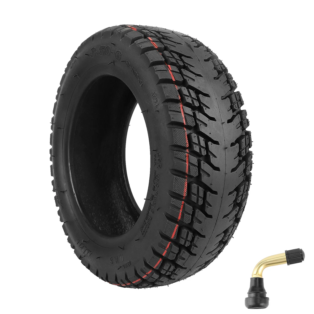 

10 Inch 3.50-6 Tubeless Tire 90/65-6 Rubber Off-road Tubeless Tire For Electric Scooter Balanced Car 10x4.00-6 Tyre With Nozzle
