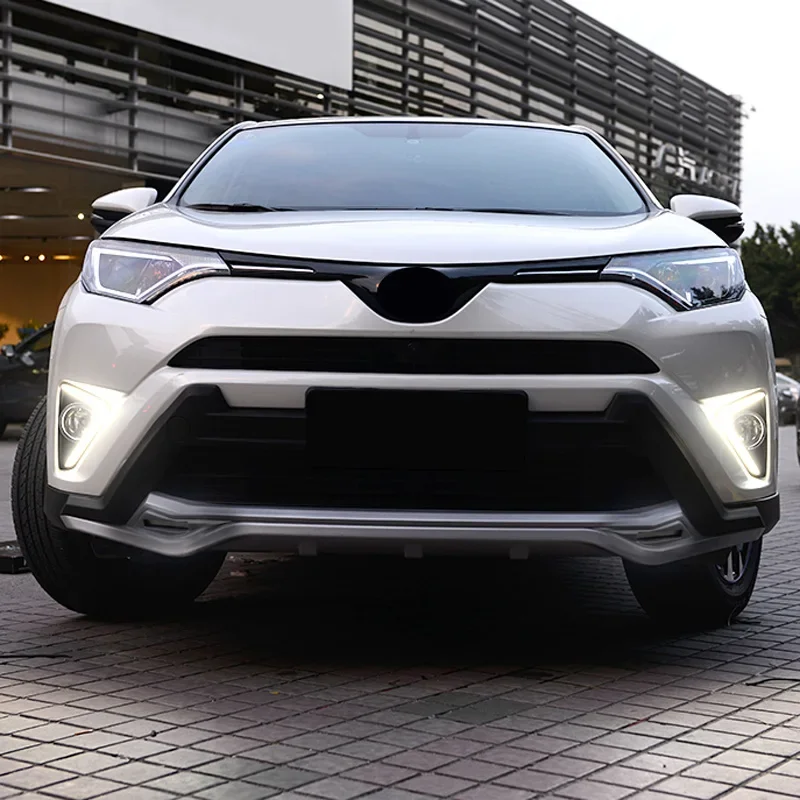 Автомобильный аксессуар светодиодные фары DRL для Toyota RAV4 2016 2017 2018 указатели