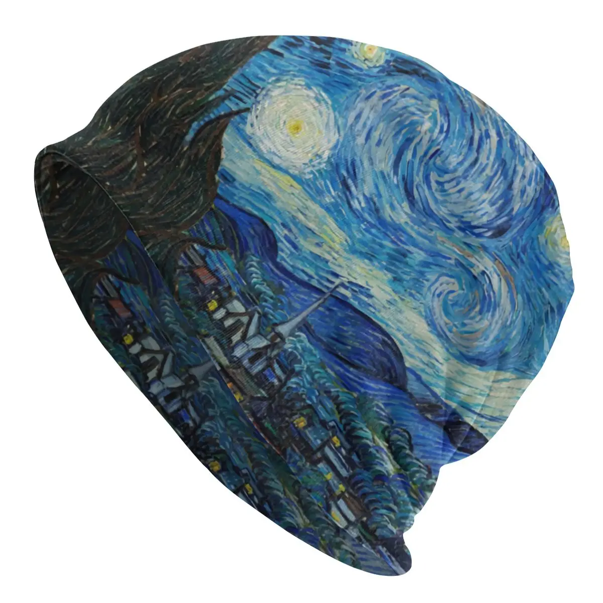 

Bonnet Winter Warm Knitted Hat Vincent Van Gogh Starry Night Cool Beanies Cap Adult Oil Painting Art Beanie Hats Outdoor Ski Cap