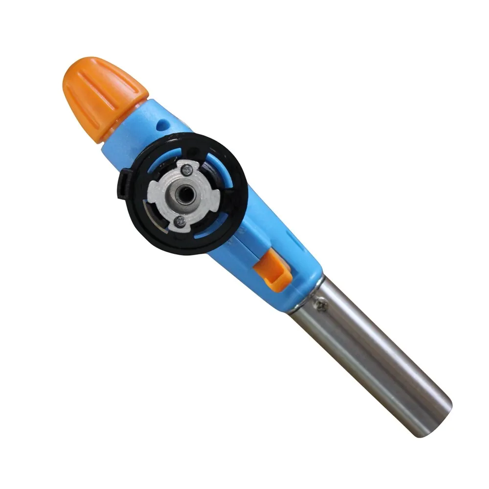 Горелка газовая на баллон пьезоподжиг своб. вращение 360° пламя 1300° 60х175 мм