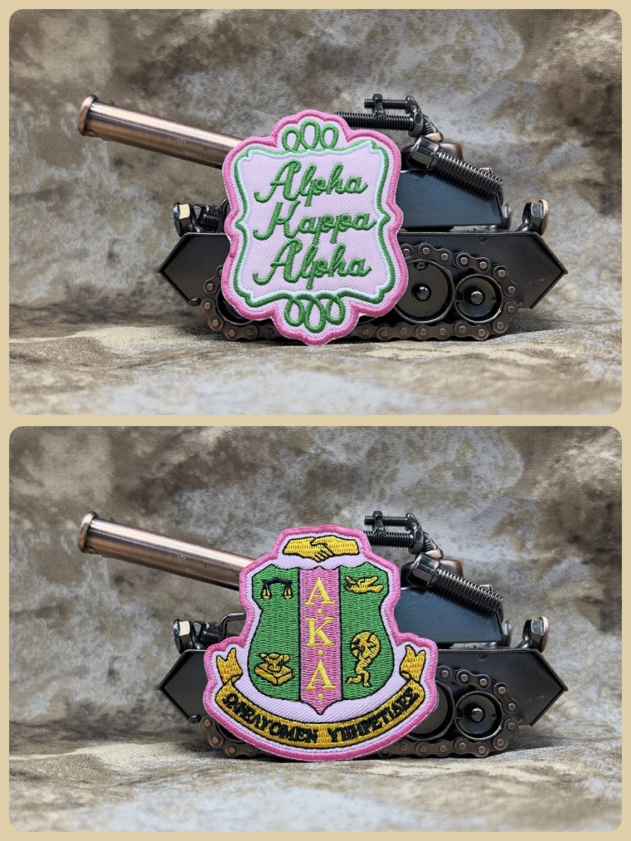 Нашивки с вышитым логотипом ALPHA KAPPA значки в стиле панк-рок нашивки для одежды