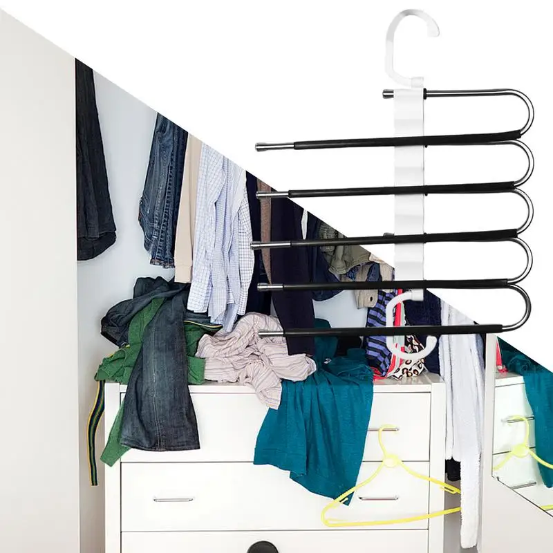 Вешалки для брюк Экономия места Складные вешалки Противоскользящая вешалка