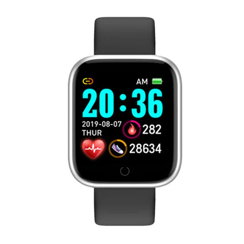 

D20 Children Men Women Smart Bracelets Fitness Sport Watches Y68 Pedometers Color Screen Sport Walk Step Counter Smart Wristband