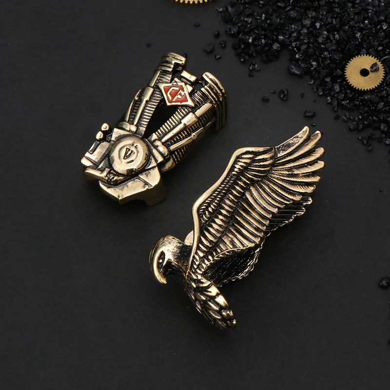 

Retro Golden 3D Carving Eagle Metal Badge For ZP Kerosene Gasoline Lighter DIY Handmade Decor Accessory Cigarette Supplies