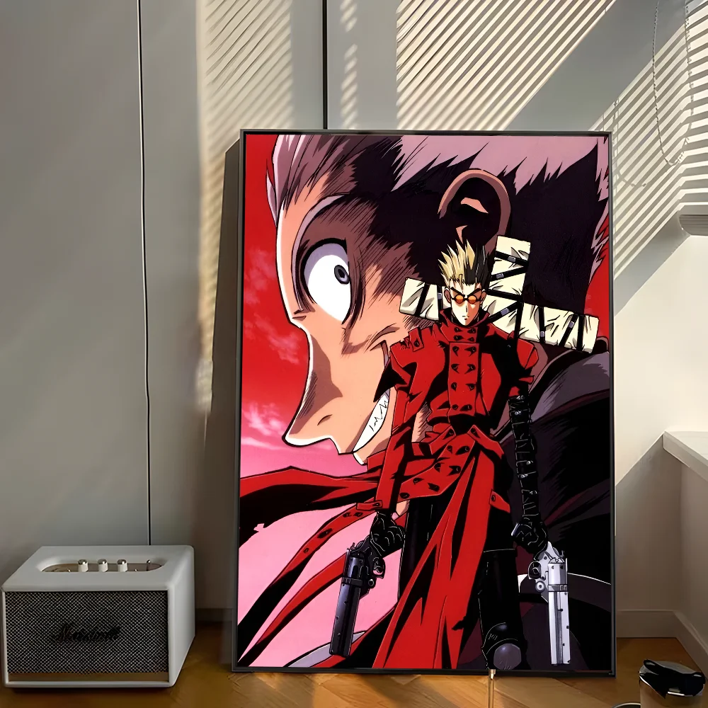 Vash The Stampede Художественный Плакат Наклейка Самоклеящаяся Белая Бумага