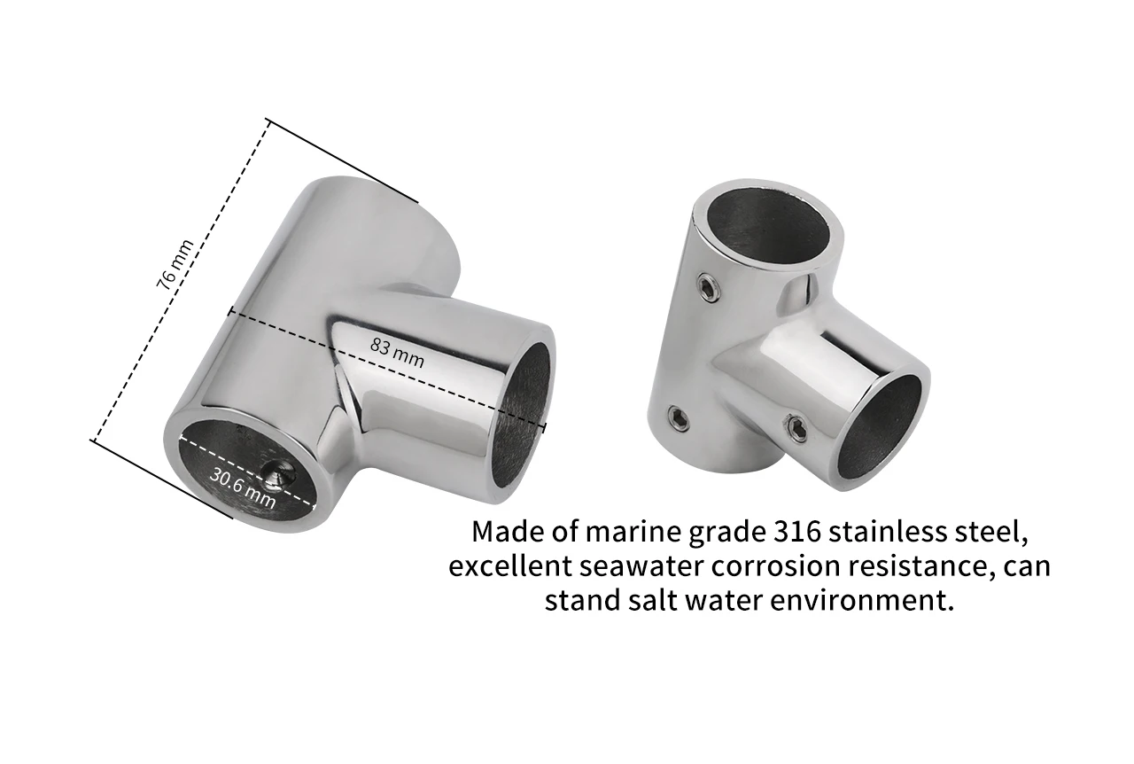 

Морской Тройной Соединитель Для Труб 90 Градусов, 22/25/30/32 Мм, Нержавеющая Сталь 316, Для Лодок