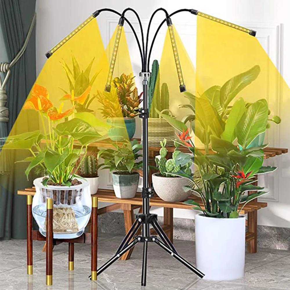 

FTOYIN 40W Plant Light USB Charge Full Spectrum LED Grow Light For Greenhouses Home Plant Lamp With Timing Control Seeds