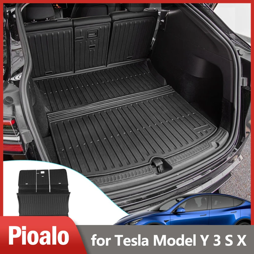 Коврик для груза 2020-2023 Tesla модель Y коврик багажника ТПЭ защитный чехол заднего