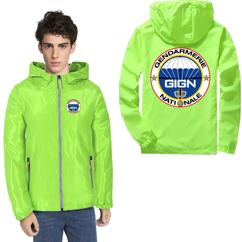 Мужская Светоотражающая ветровка куртка на молнии френч-полиция дармерания пзиг
